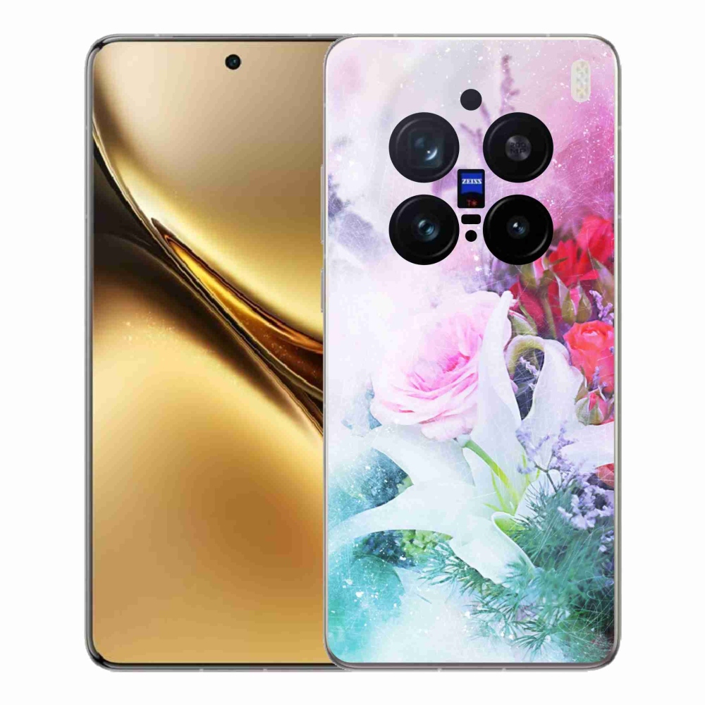 Zselés borítás mmCase a Vivo X200 Pro 5G készülékhez - virág 4