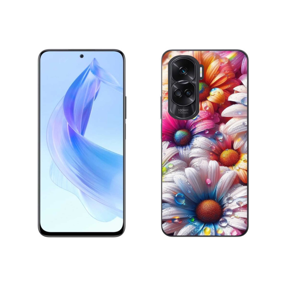 Zselés borító mmCase a Honor 90 Lite készülékhez - színes margaréták