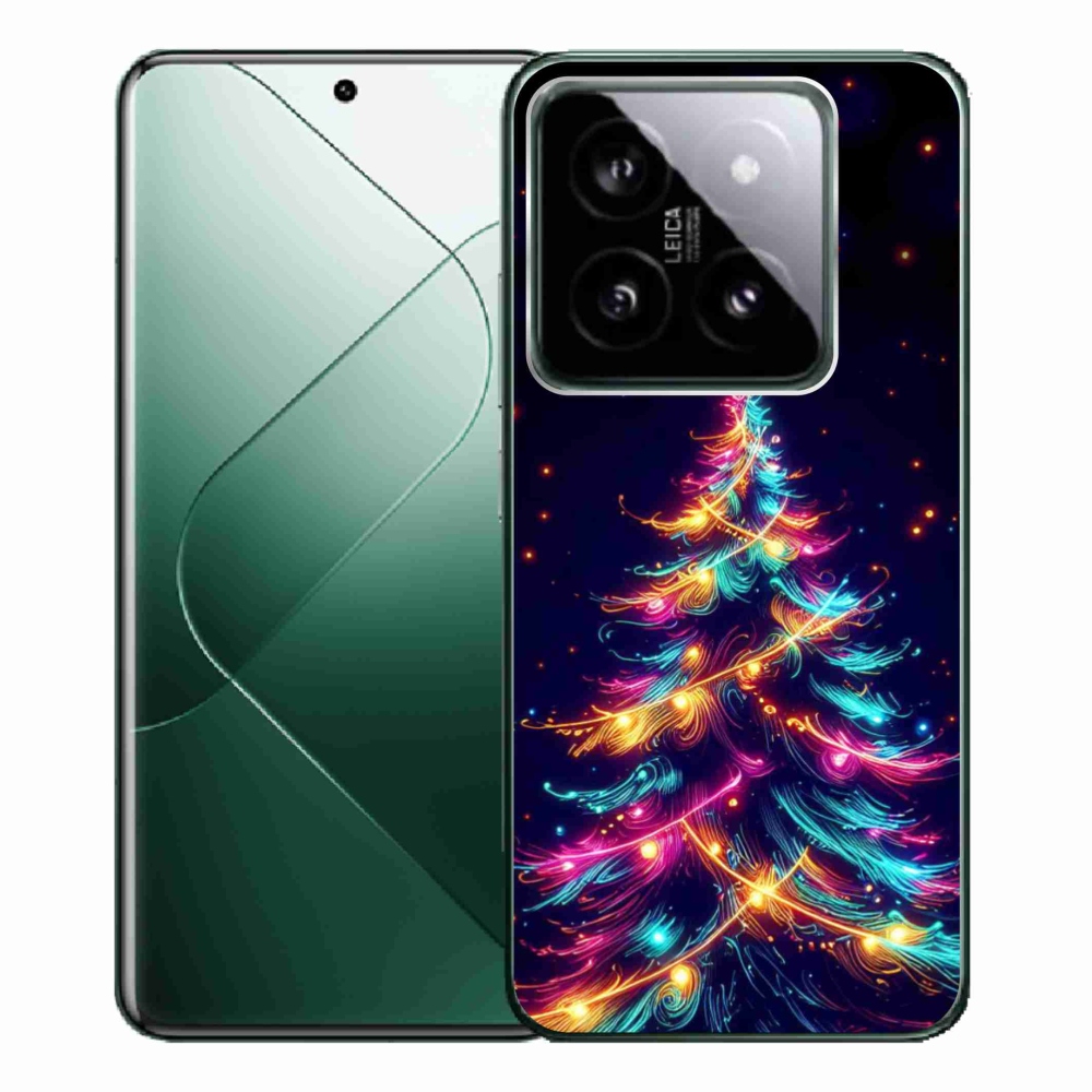 Gél borítás mmCase a Xiaomi 14 Pro számára - neon karácsonyfa