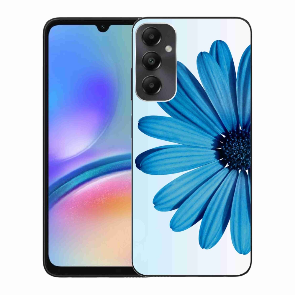 Gél tok mmCase Samsung Galaxy A05s készülékhez - kék margaréta