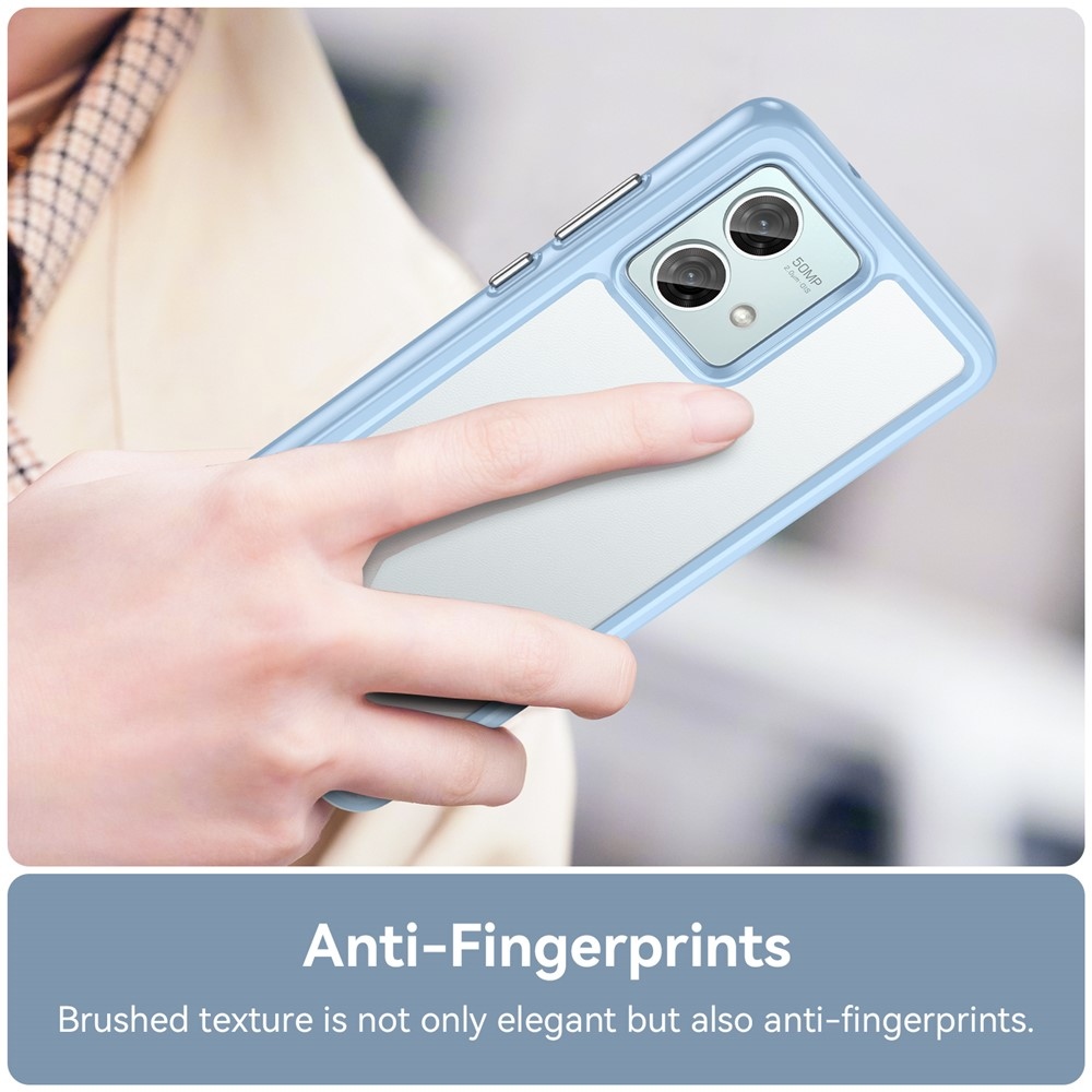 Zselés tok kemény hátlappal Motorola Moto G84 5G - kék