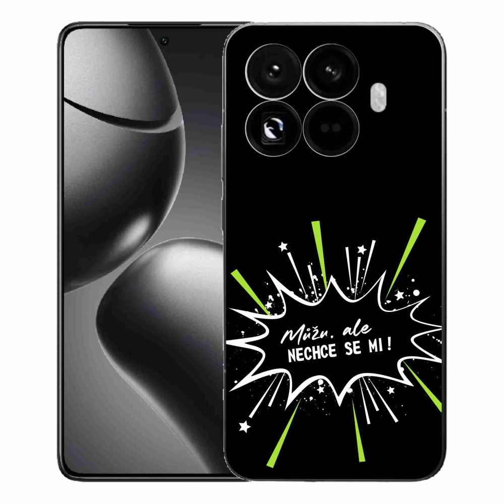 Gél borítás mmCase a Xiaomi 15T Pro számára - vicces szöveg 11 fekete háttér