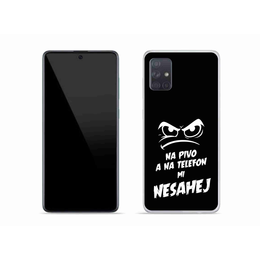 Gél borító mmCase Samsung Galaxy A51 - sör motívum 2 fekete háttérrel