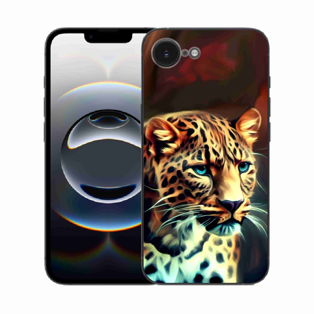 Gél borítás mmCase iPhone 16e készülékhez - leopárd
