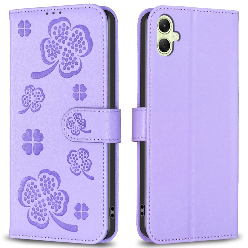 Clover könyv tok Samsung Galaxy A06 4G készülékhez - lila