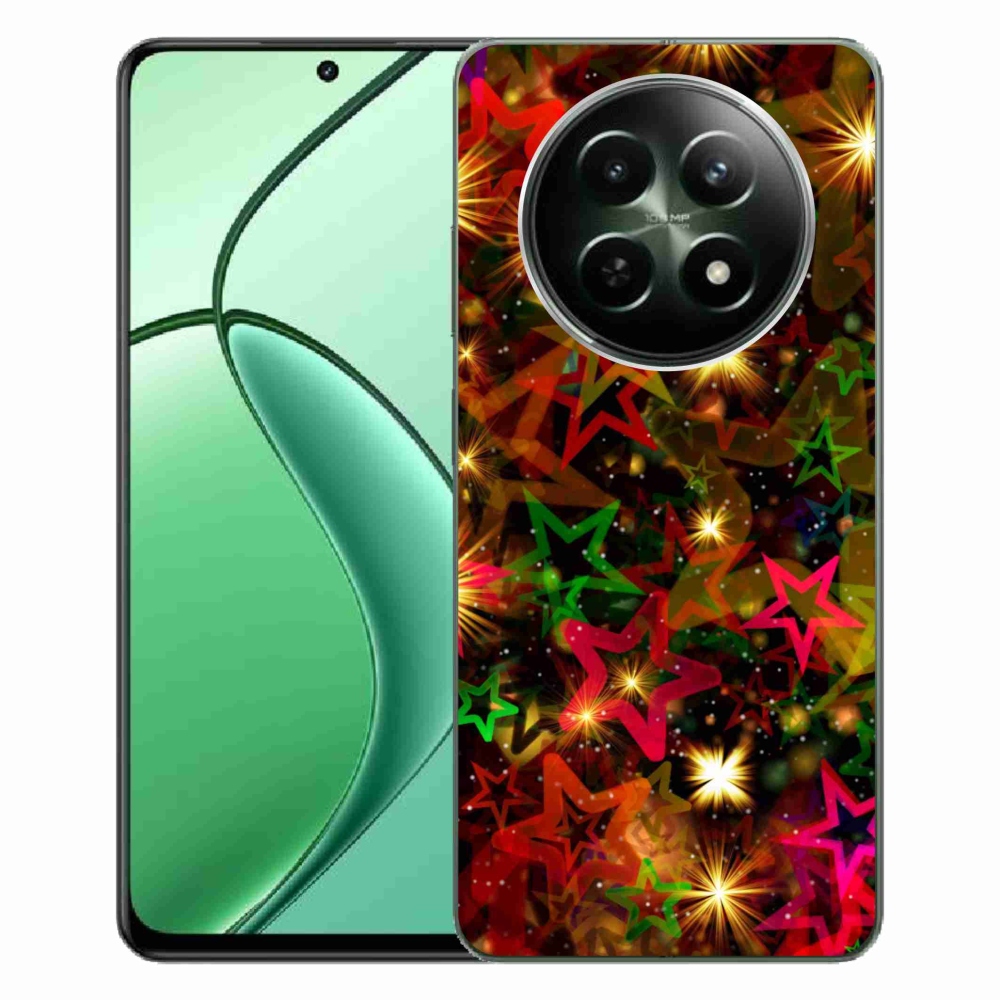 Zselés borítás mmCase a Realme 12 5G/12x 5G készülékhez - színes csillagok