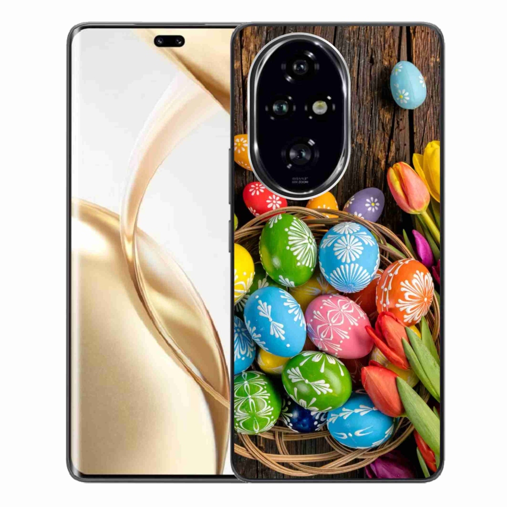 Zselés borítás mmCase a Honor 200 Pro 5G számára - Húsvéti tojások
