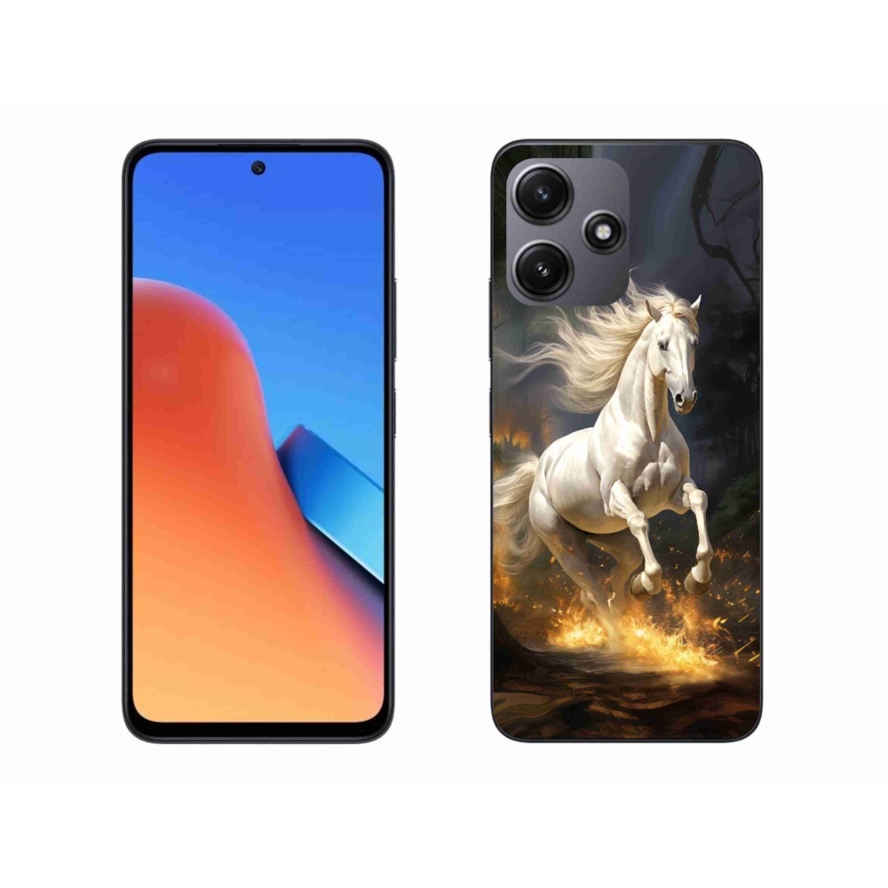 Gél borítás mmCase a Xiaomi Redmi 12 5G-hez - fehér ló 2