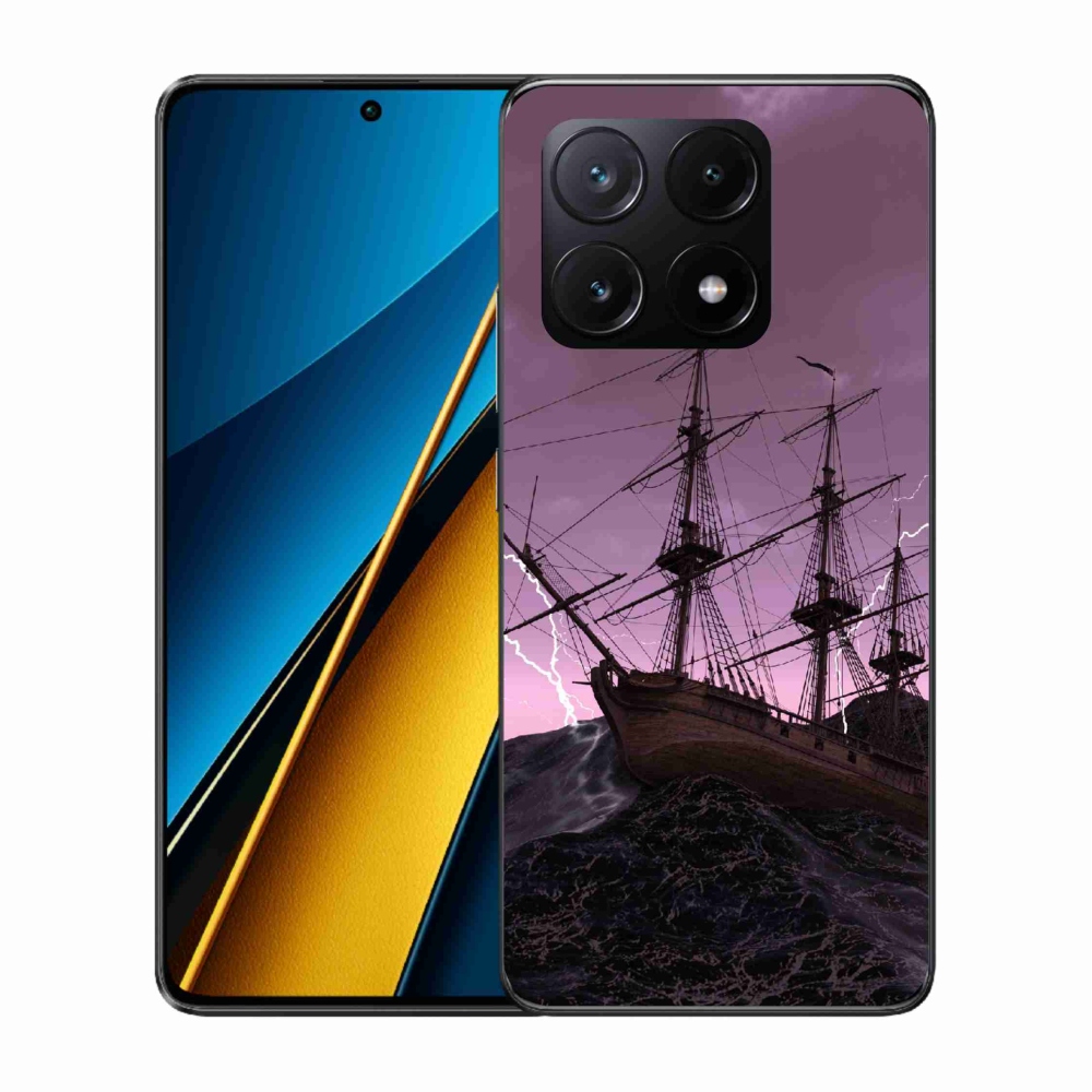 Gél borítás mmCase a Xiaomi Poco X6 Pro 5G számára - hajó a viharban