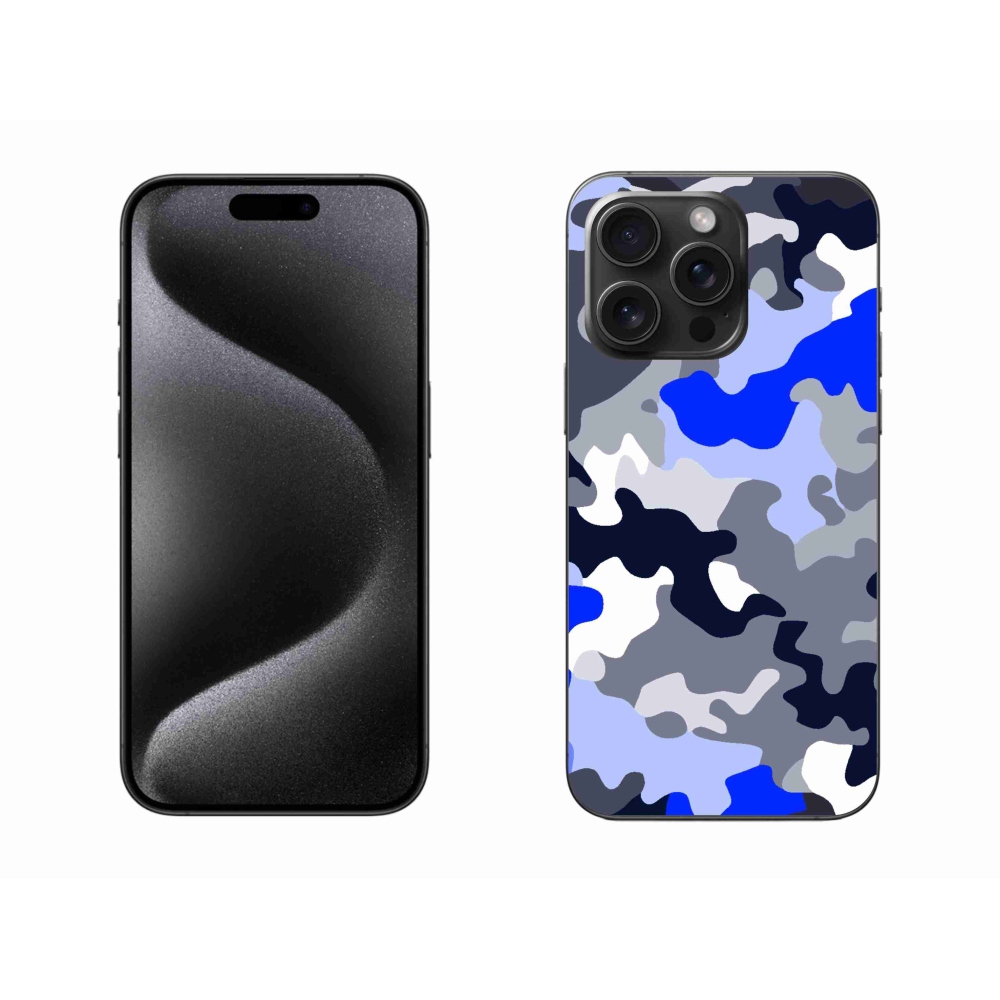 Zselés borítás mmCase iPhone 15 Pro Max készülékhez - terepszínű minta 8