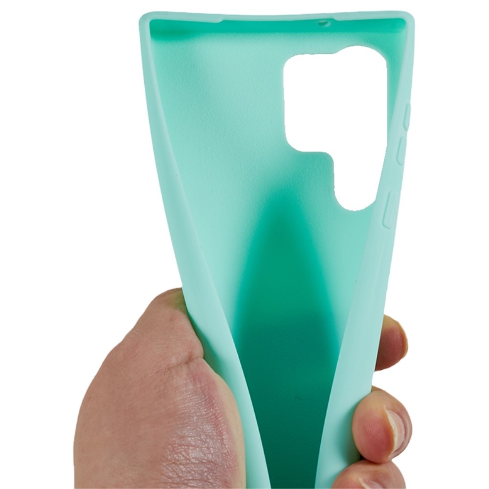 Zsinórral ellátott zselés tok Samsung Galaxy S25 Ultra készülékhez - teal színű