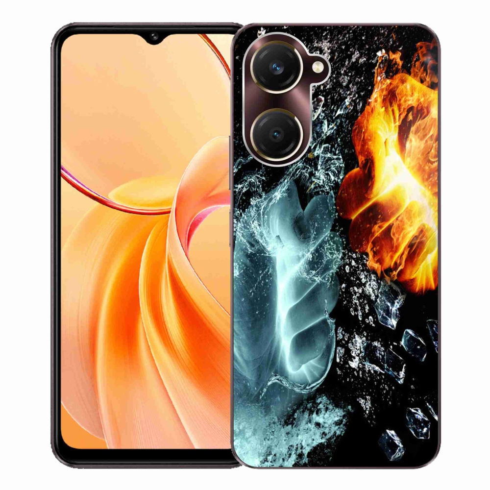 Gél borítás mmCase a Vivo Y28s 5G-hez - víz és tűz