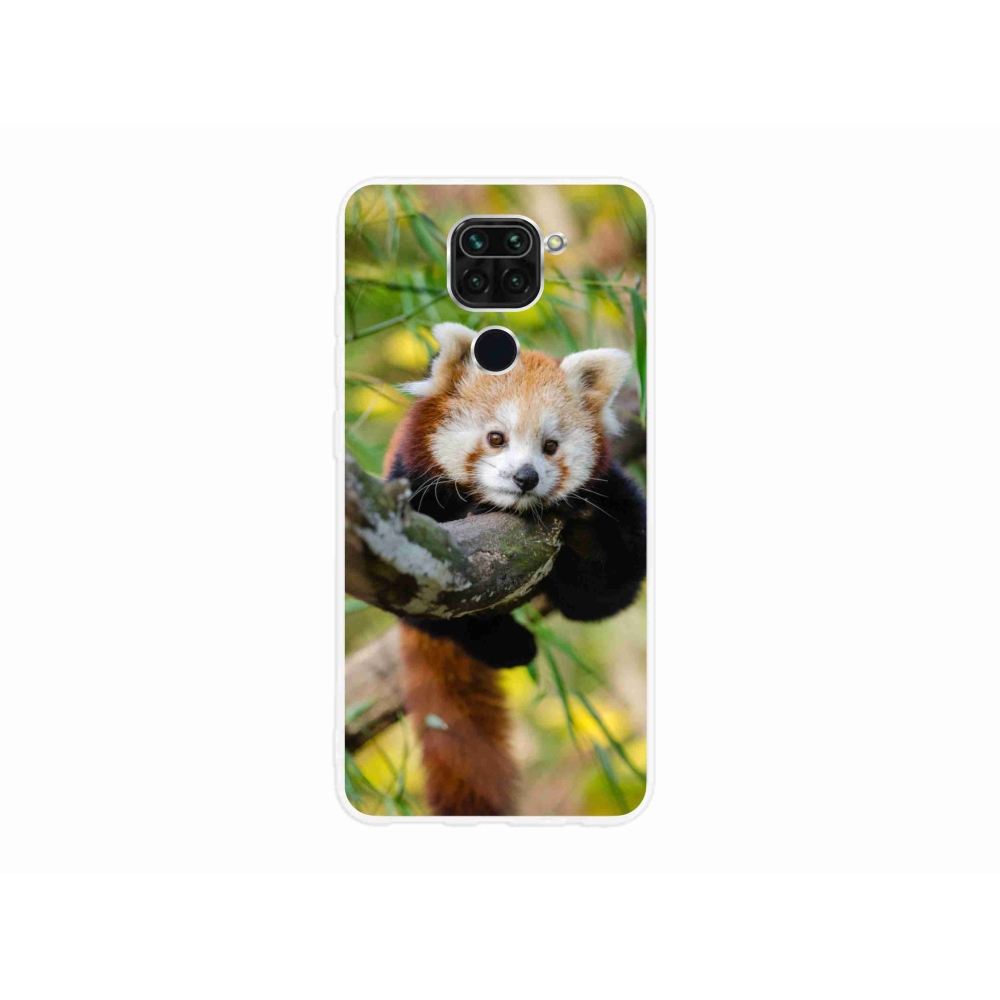 Gél borítás mmCase a Xiaomi Redmi Note 9-hez - panda piros