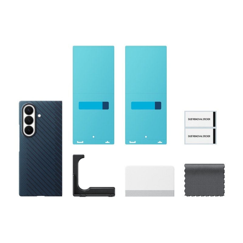 EF-KF976SNE Samsung Carbon mágneses tok a Galaxy Z Fold 8-hoz, Ultra Blue
