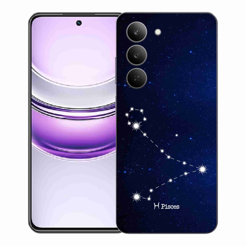 Gél borítás mmCase a Realme 14x 5G készülékhez - csillagkép Halak