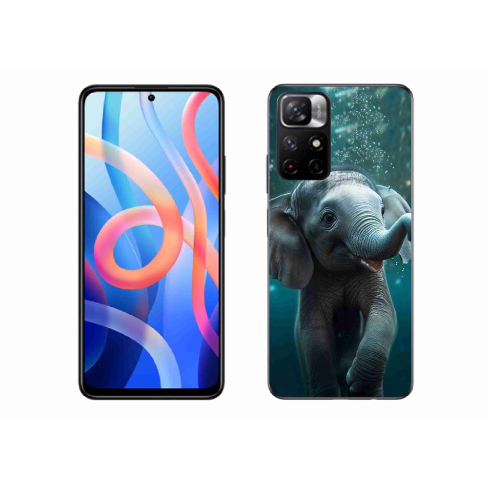 Gél borítás mmCase a Xiaomi Redmi Note 11S 5G-hez - elefánt a víz alatt
