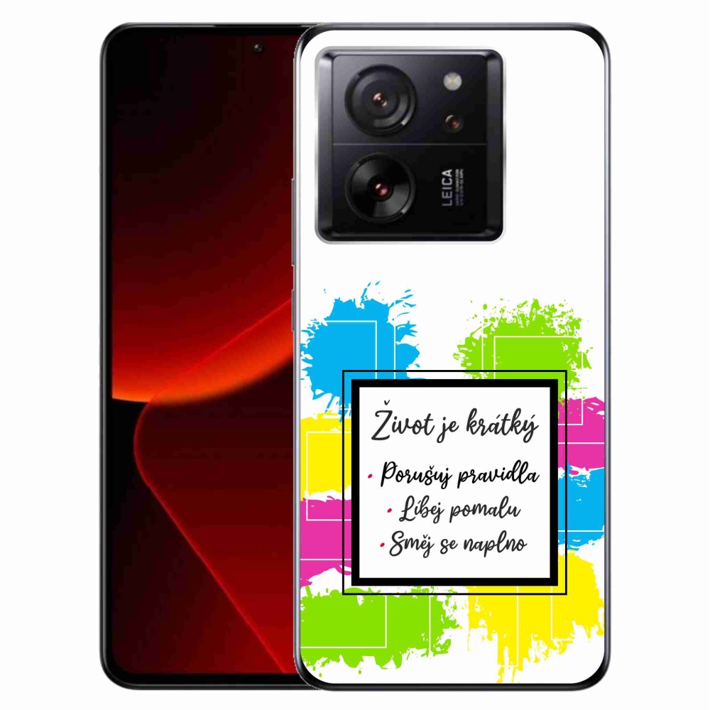 Gél borítás mmCase a Xiaomi 13T/13T Pro számára - idézem 5 fehér háttér