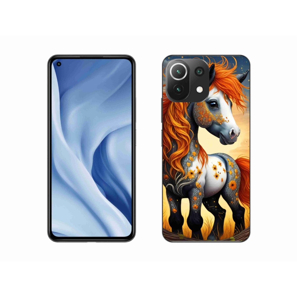 Gél borítás mmCase a Xiaomi Mi 11 Lite 4G/5G-hez - színes póni