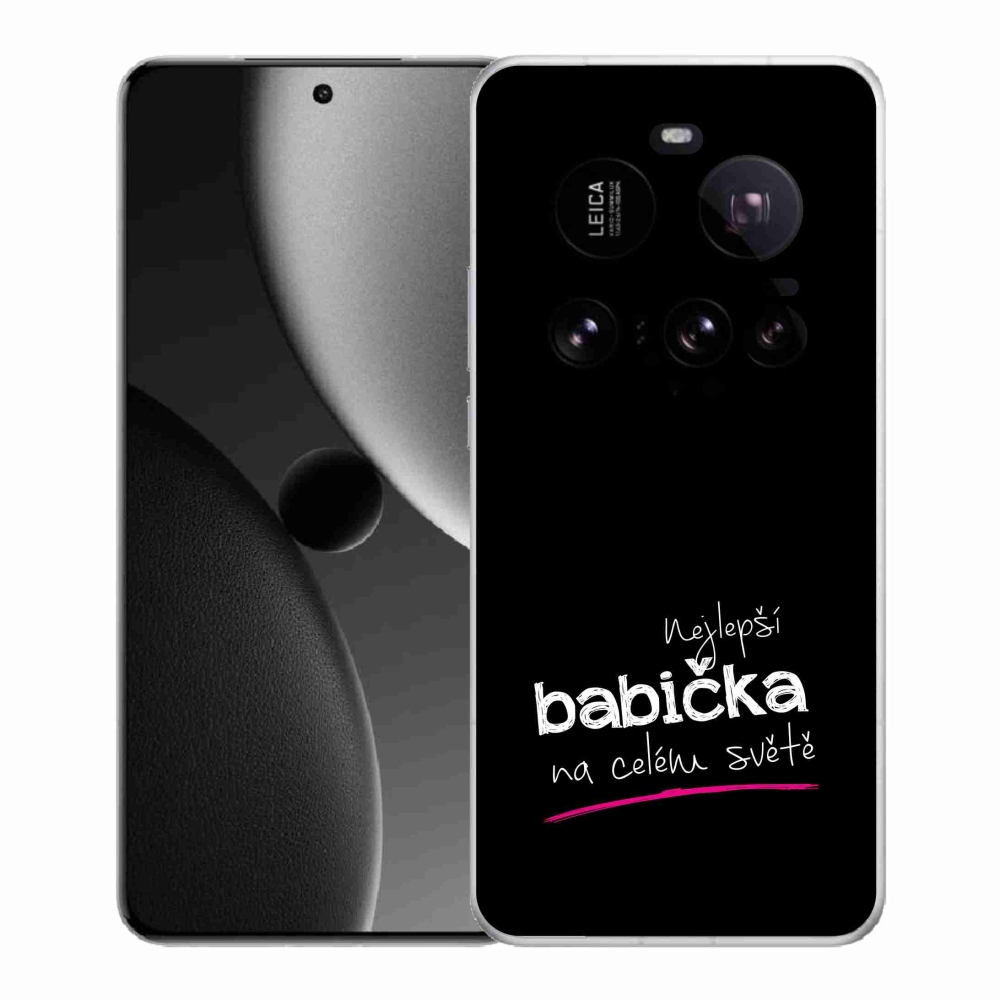 Gélburkolat mmCase a Xiaomi 15 Ultra - Legjobb nagyi 4 fekete háttérrel