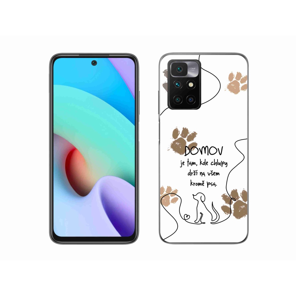 Gél borítás mmCase a Xiaomi Redmi 10/Redmi 10 (2022) - kutya motívum fehér háttérrel