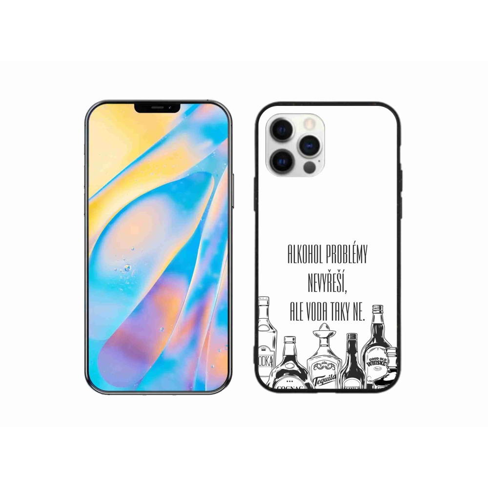 Gél borítás mmCase iPhone 12 Pro készülékhez - vicces szöveg fehér háttérrel