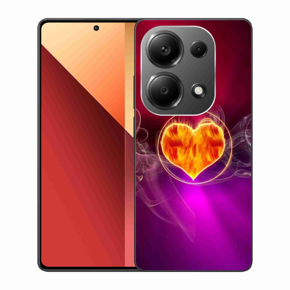 Gél borítás mmCase a Xiaomi Redmi Note 13 Pro 4G/Poco M6 Pro - tüzes szívhez