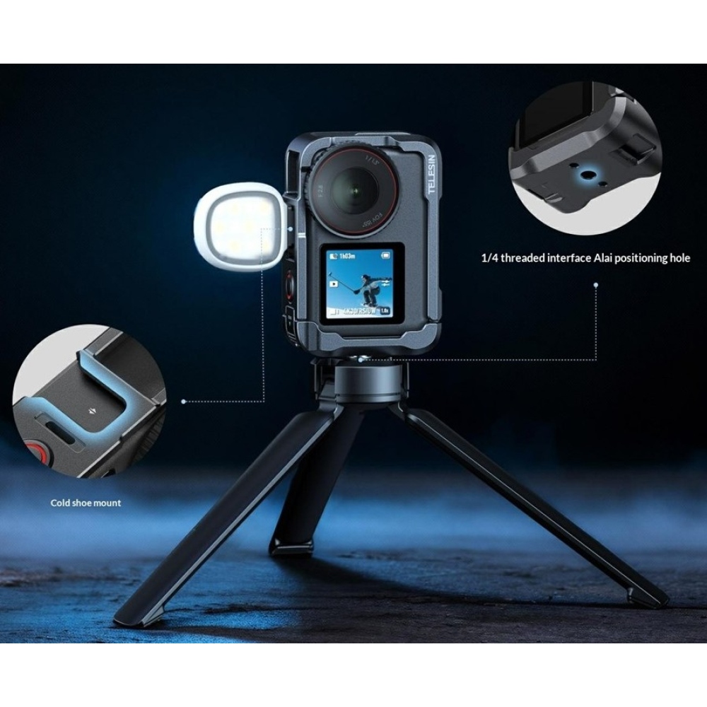 TELESIN alumínium védőkeret DJI Osmo Action 6 kamerához