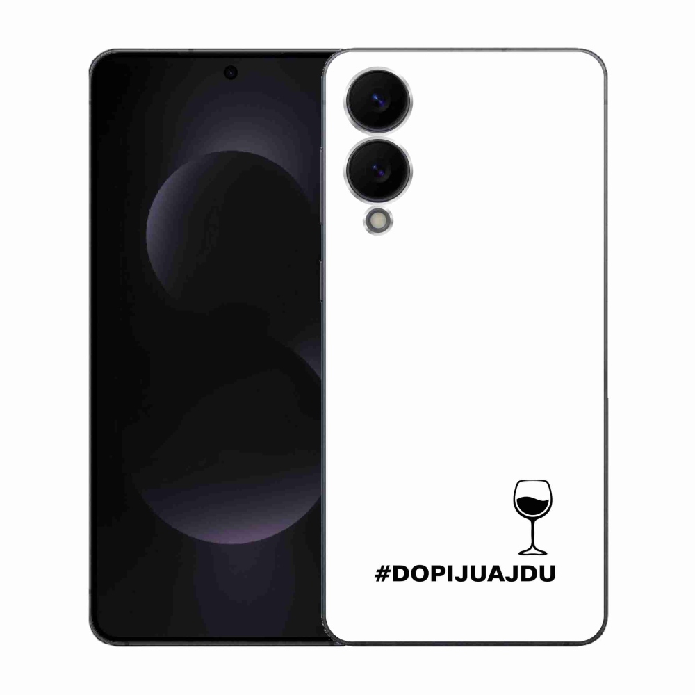 Gél borítás mmCase Samsung Galaxy S25 Edge készülékhez - bor motívum fehér háttér