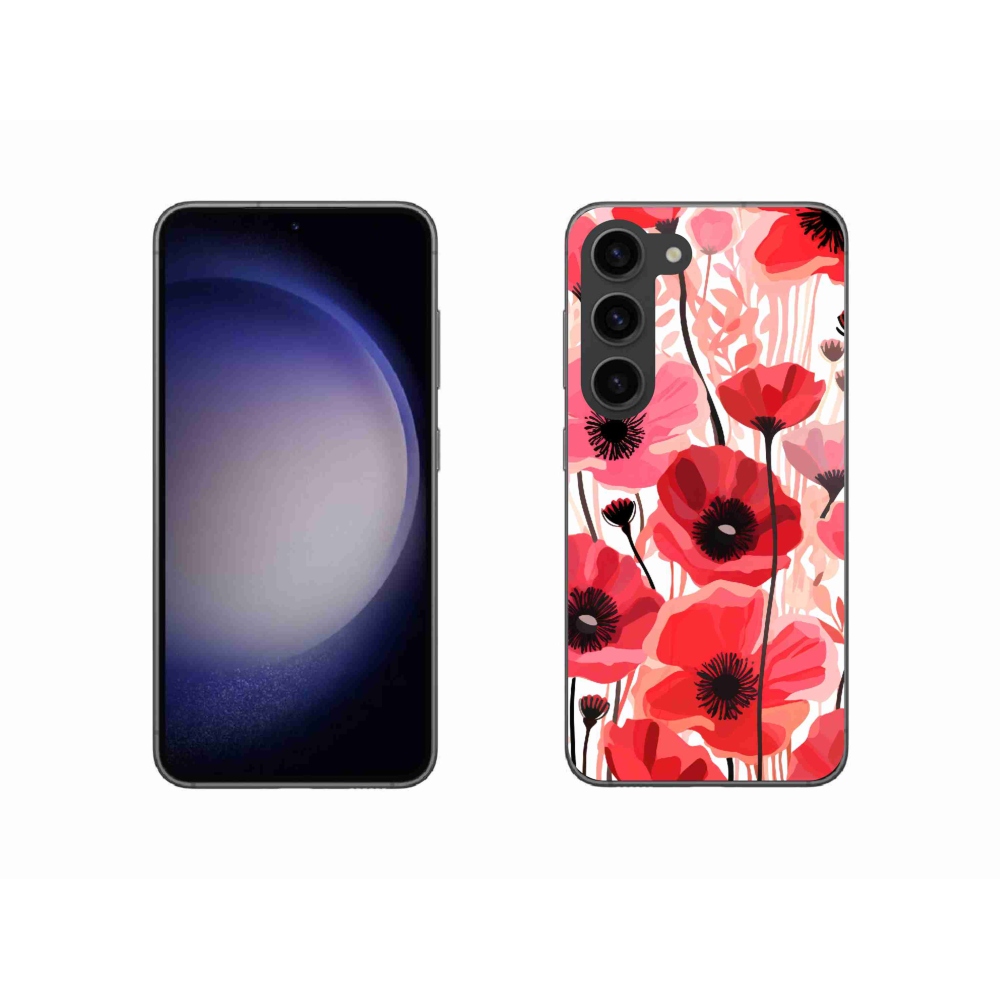 Gél védőhuzat mmCase Samsung Galaxy S23 5G - mákos 1