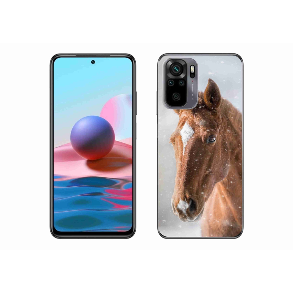 Zselés borítás mmCase a Xiaomi Redmi Note 10 4G-hez - barna ló 2