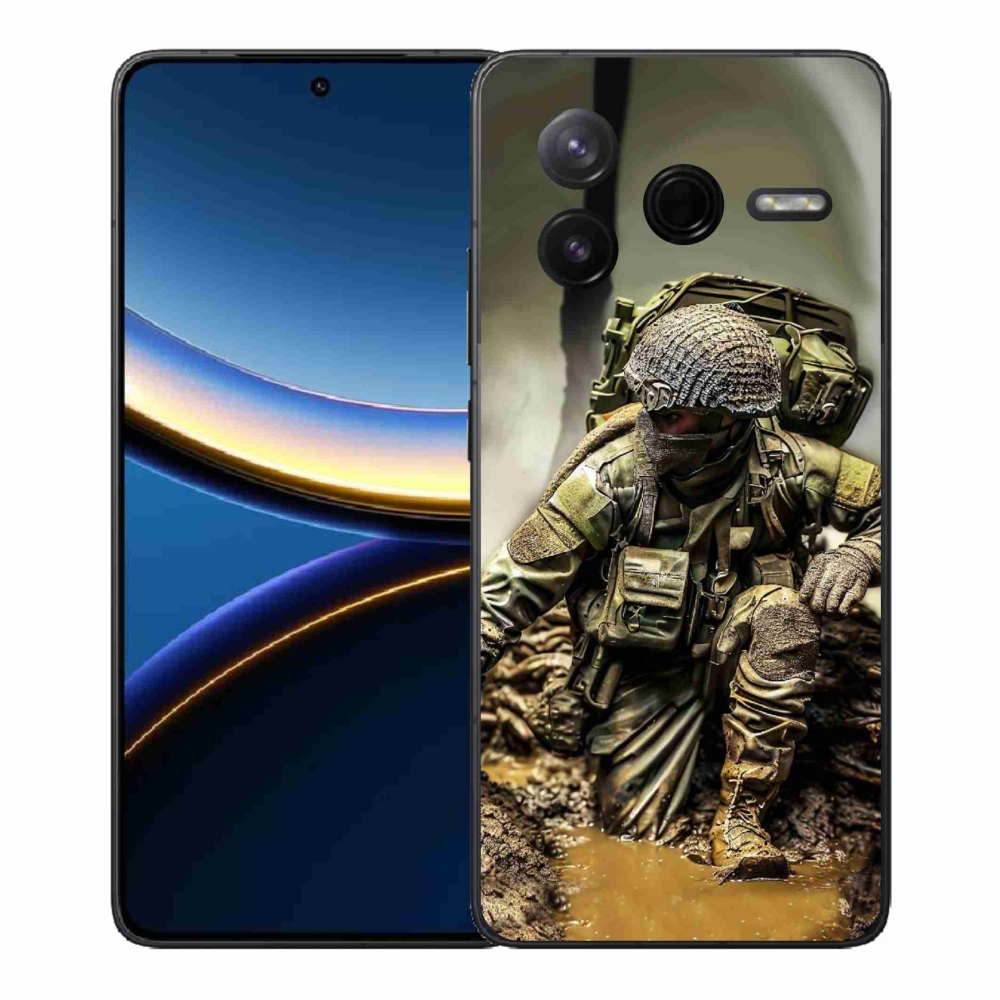 Gél borítás mmCase a Xiaomi Poco F7 Pro számára - katona