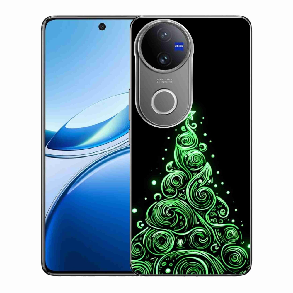Gélburkolat mmCase a Vivo V50 5G-n - neon karácsonyfa 3