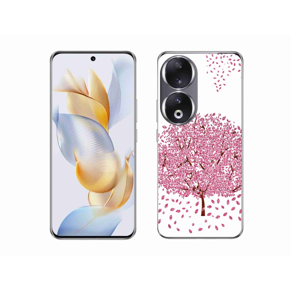 Zselés borító mmCase a Honor 90 készülékhez - rajzfilmfa levelekkel