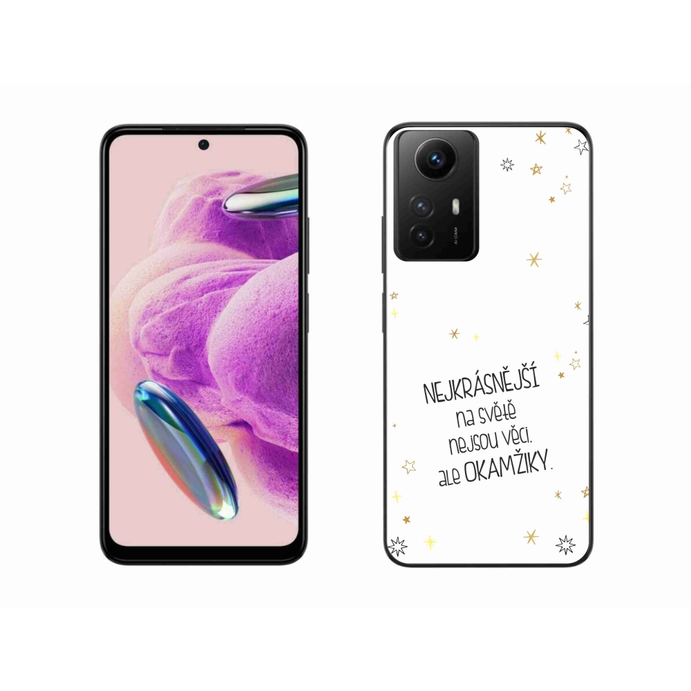 Gél borítás mmCase a Xiaomi Redmi Note 12S-hez - idézem 4 fehér háttér