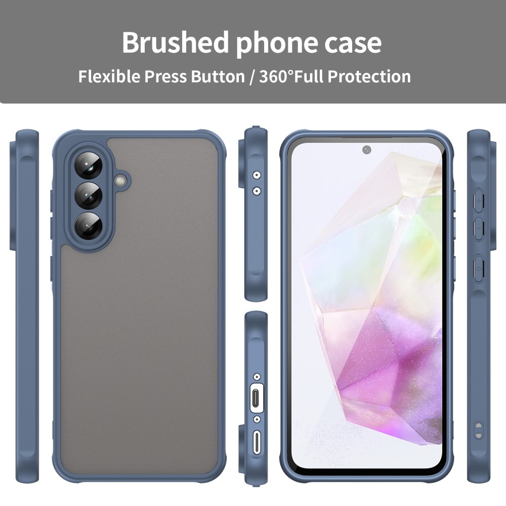 Zselés tok kemény hátlappal Samsung Galaxy A36 5G - kék