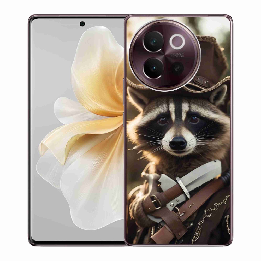 Gél borító mmCase a Vivo V40 Lite 5G-hez - mosómedve egyenruhában