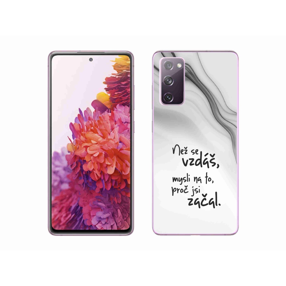 Gél borítás mmCase Samsung Galaxy S20 FE - idézem 2 fehér háttér