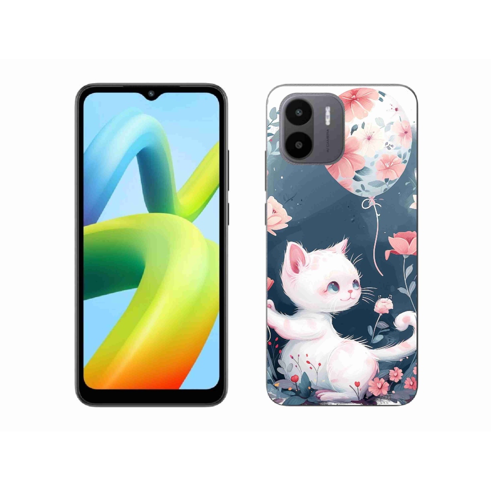 Gél borítás mmCase a Xiaomi Redmi A1/Redmi A2 készülékhez - cica lufival