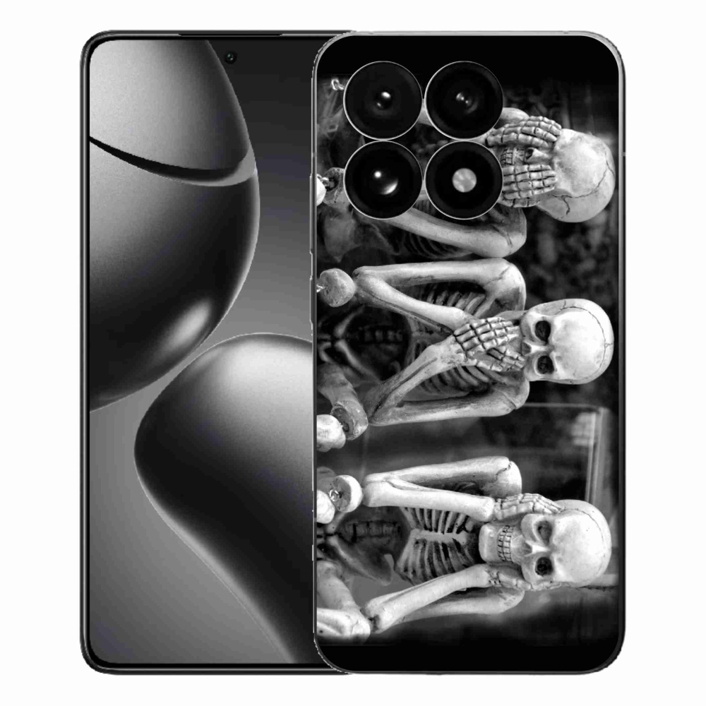 Gél borító mmCase a Xiaomi 15T-hez - csontvázak