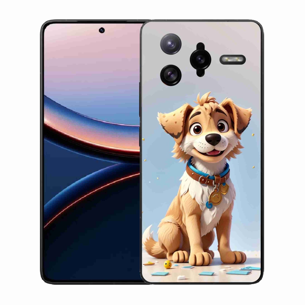 Gél borítás mmCase a Xiaomi Poco F7 Ultra számára - rajzfilm kölyökkutya