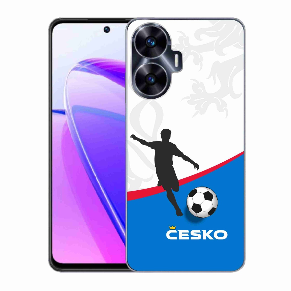 Gél borítás mmCase for Realme C55 - futball Csehország 1