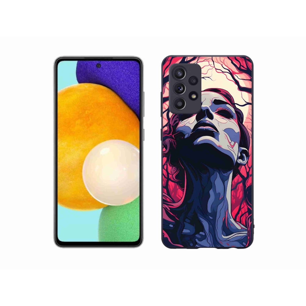 Gél borítás mmCase Samsung Galaxy A52s 5G - absztrakt arc