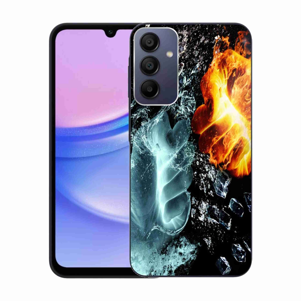 Zselés borítás mmCase Samsung Galaxy A15 4G/5G - víz és tűz