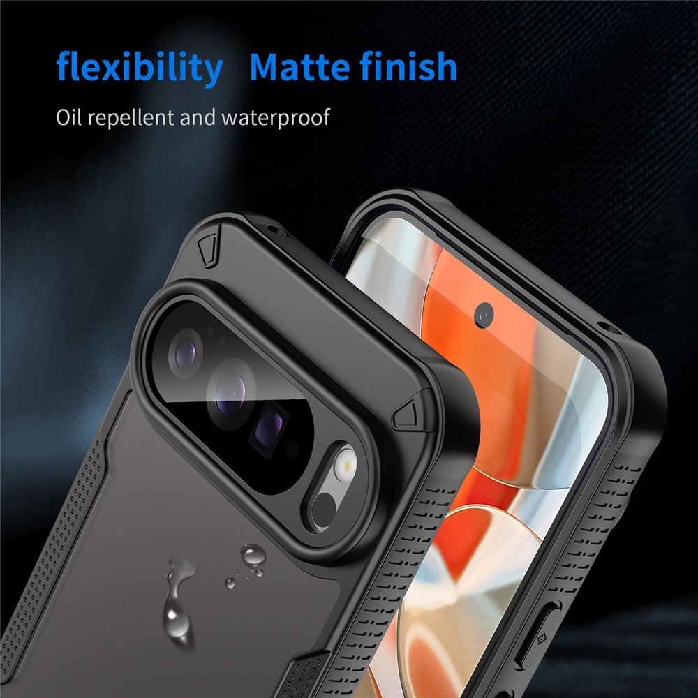 Fagyasztott tartós borítás a Google Pixel 10 Pro XL-hez - fekete