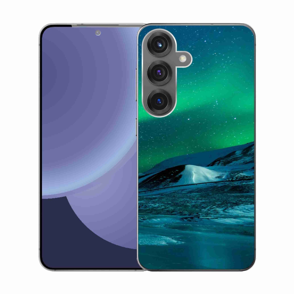 Gél borítás mmCase Samsung Galaxy S25 készülékhez - sarki fény