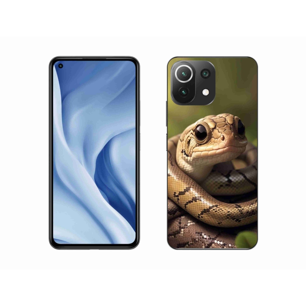 Gél borítás mmCase a Xiaomi 11 Lite 5G NE számára - kígyó 1