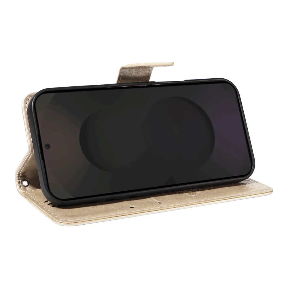 Fák könyv tok Samsung Galaxy S25 FE - arany színű