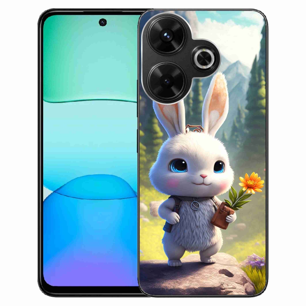 Gél borítás mmCase a Xiaomi Redmi 13 4G/Poco M6 4G számára - aranyos nyuszi