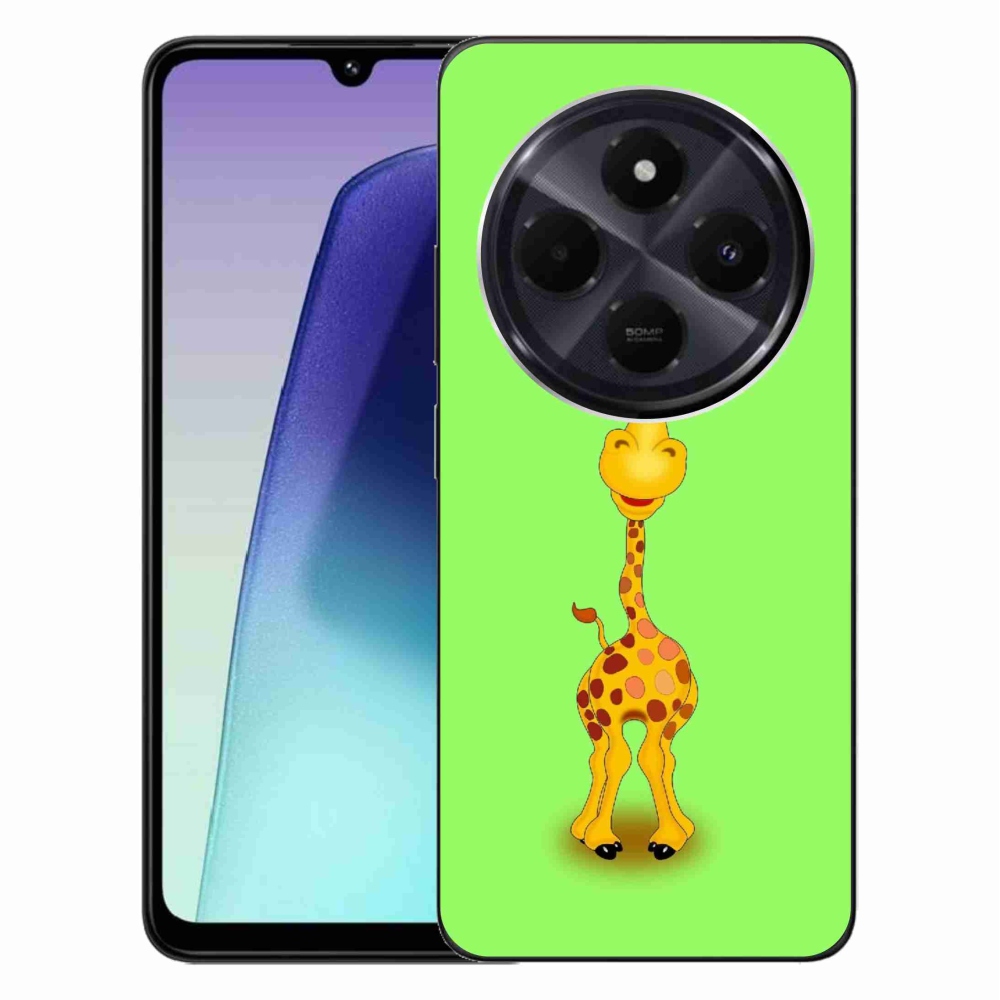 Gél borítás mmCase a Xiaomi Redmi 14C/Poco C75-hez - rajzfilm zsiráf