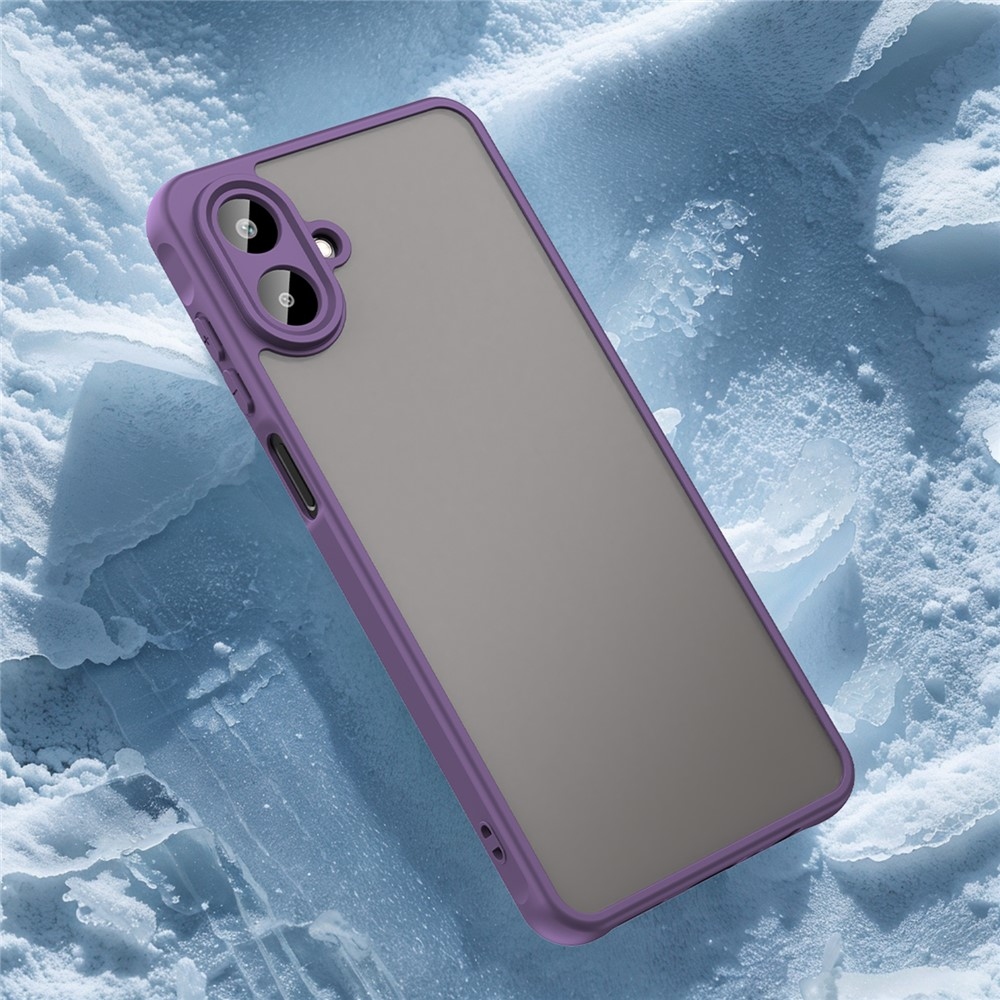 Zselés tok kemény hátlappal Samsung Galaxy A07 4G - lila